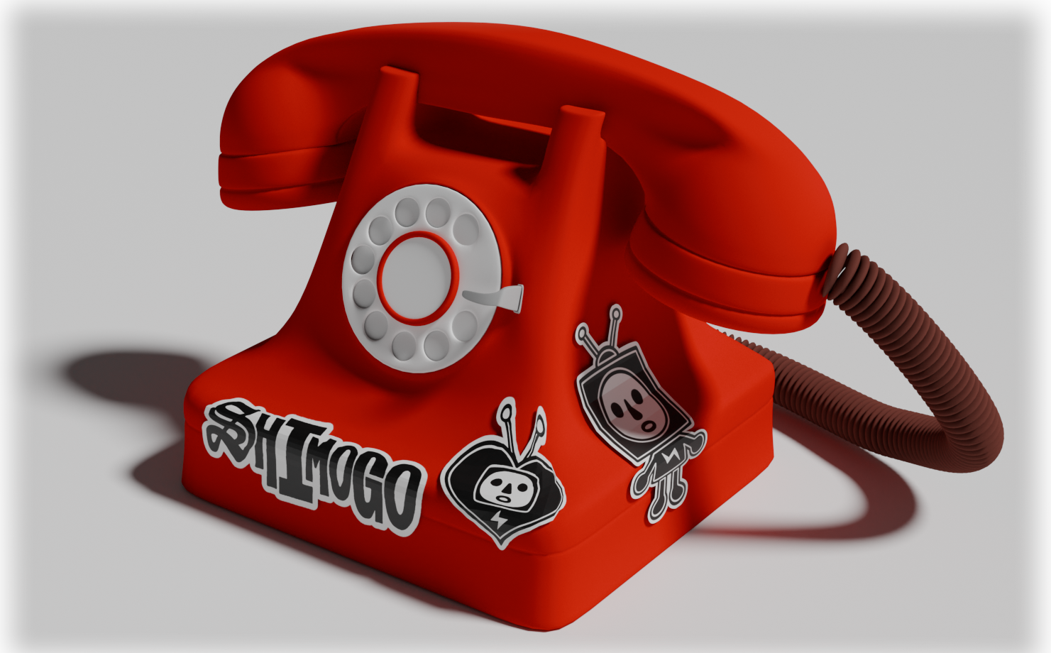 Red Shimogo telephone
